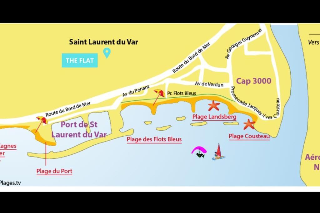 Apartment Lumineux, Confort, Wifi & Terrace & Parking Saint-Laurent-du-Var